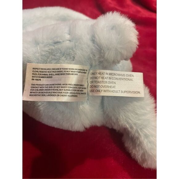 Lavender Life Xander Bunny Baby Blue Microwavable Super Soft Therpy Plush Cuddle - Picture 8 of 11